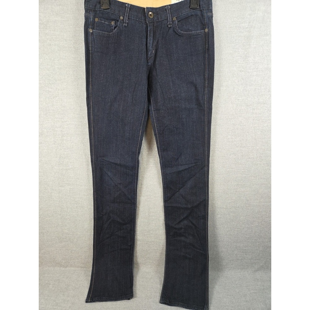 Rag & Bone Slim Jeans Dark Denim Handmade In New York Cotton Stretch 30x33 Logo
